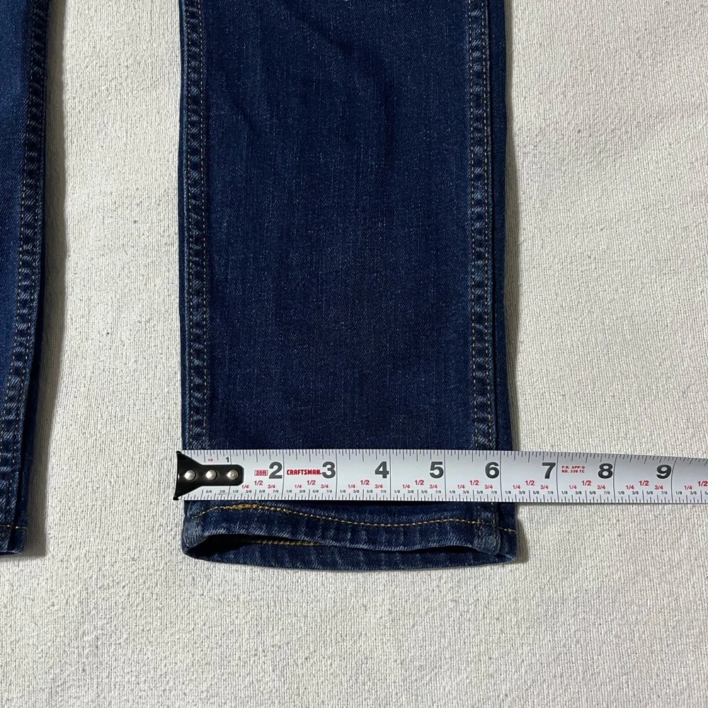 Levis 512 Mens 34x32 Actual 34x31‎ Blue Slim Fit Tapered Leg Orange Tab